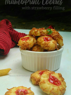 Foto resep ThumbPrint Cookies with Jam Filling