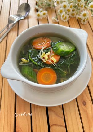 Foto resep Sayur bening bayam komplit