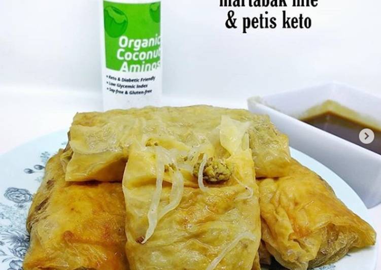 Bagaimana Menyiapkan Martabak Mie dan Petis KETO yang Enak