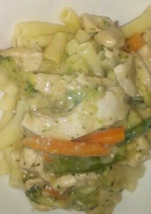 A picture of Chicken and Macaroni.
