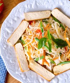 rau củ đậu hủ xào chay