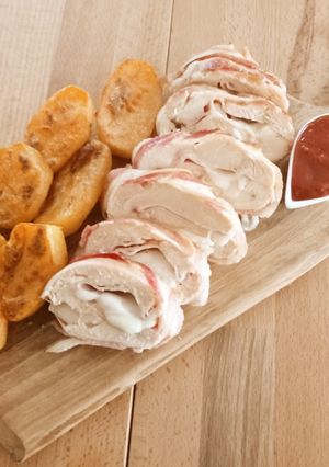 Cordon blue csirkerolád recept fotója