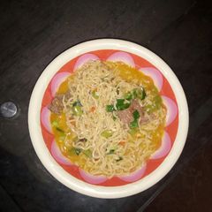 A picture of Indomie beef pepper soup.