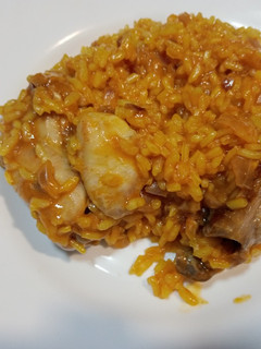 Una foto de Arroz meloso con pollo