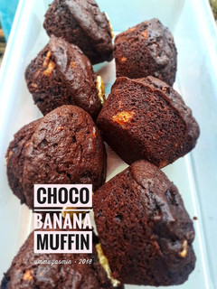 Foto resep Muffin Coklat/Choco Banana Muffin