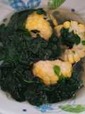 Daun Kelor + Jagung masak kunci