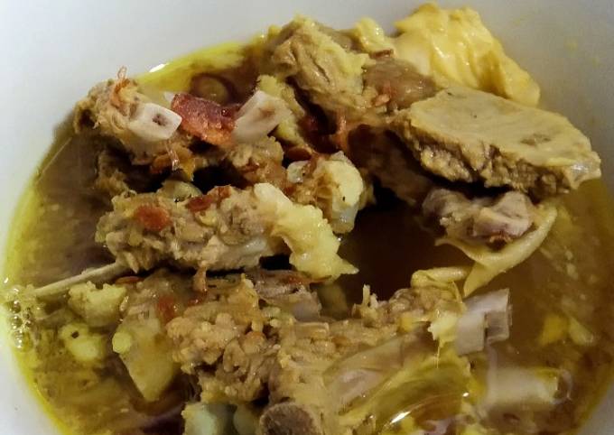 Resep 176. Tengkleng kambing no santan Resep 176. Tengkleng kambing no santan