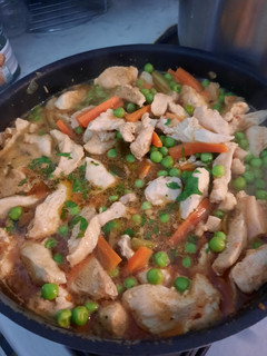 Zöldborsós csirketokány (gm) recept fotója
