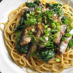 A picture of Garlic Chilli Sardine Spaghetti.