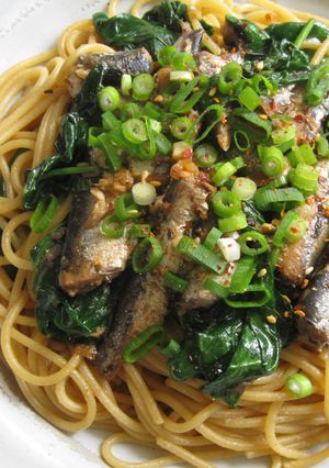 A picture of Garlic Chilli Sardine Spaghetti.