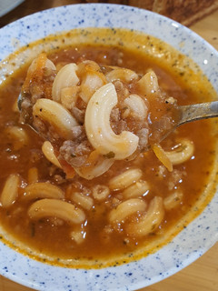 Foto resep Bolognaise macaroni Soup