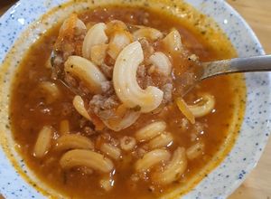 Foto resep Bolognaise macaroni Soup