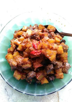 Foto resep Sambal goreng ati sapi & kentang