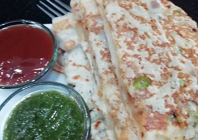 Recipe of Perfect Stuffed Rava Pancake