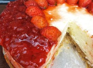 Foto resep #186. Unbaked Strawberry Cheesecake