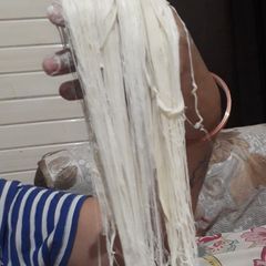 A picture of Vanilla flavoured sugar floss.