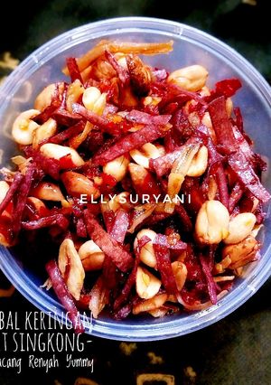 Foto resep Sambal Keringan Kulit Singkong-Teri-Kacang Renyah dan Yummy