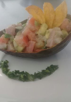 Una foto de Ceviche de atún
