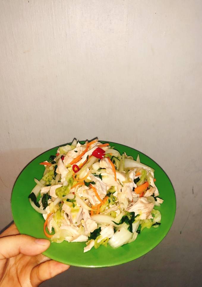 Hình của món Gỏi gà bắp cải (eatclean).