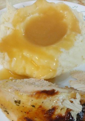 A picture of Homestyle mashed potatoes.