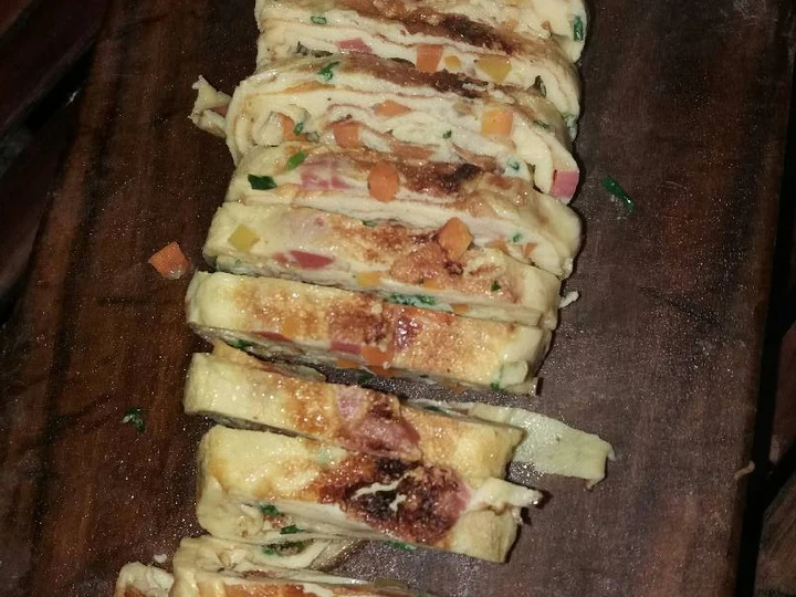 Cara Gampang Menyiapkan Resep Tamagoyaki / telur dadar sederhana yang Lezat Sekali Anti Ribet, Uenak Banget