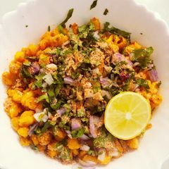 Corn chaat A picture of Corn chaat.