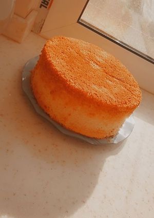 عکسی از دستور کیک اسفنجی وانیلی ۲🎂🥧