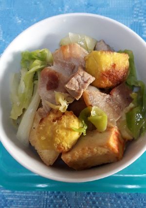 รูปของ ผัดเต้าหู้หมูทอด