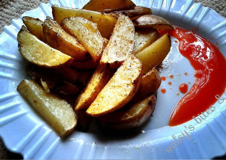 Recipe of Ultimate Spicy baked potatoes wedges