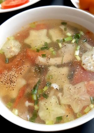 Hình của món Canh khế nấu cà nấm.