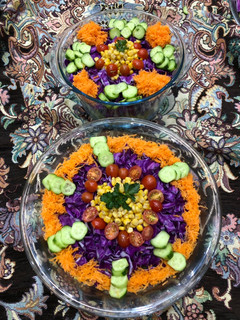 عکسی از دستور ایده تزیین سالاد فصل