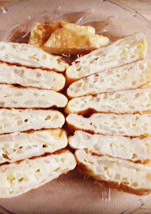 Hình của món Trứng cuộn pha lê.