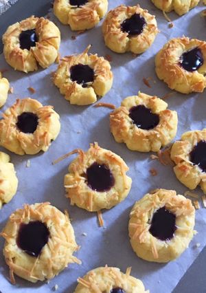 Foto resep Tumbprint Keju Blueberry