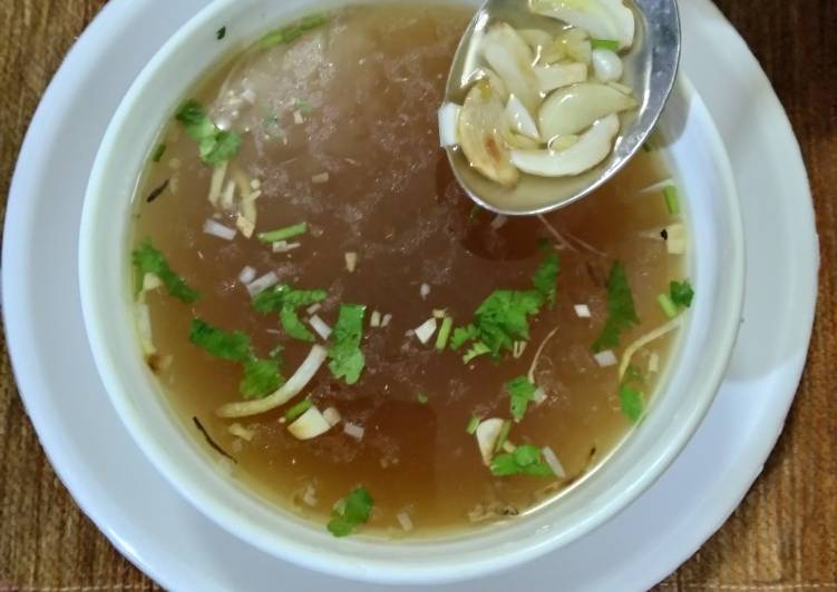 Everyday Fresh Ginger Garlic Clear Soup