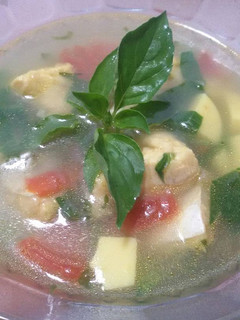 Foto resep Mpasi 11 bulan sup patin tofu