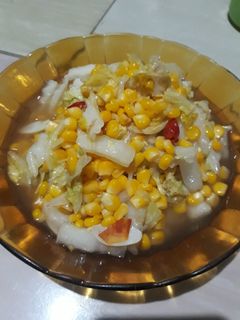 Foto resep Tumis Sawi Putih Jagung