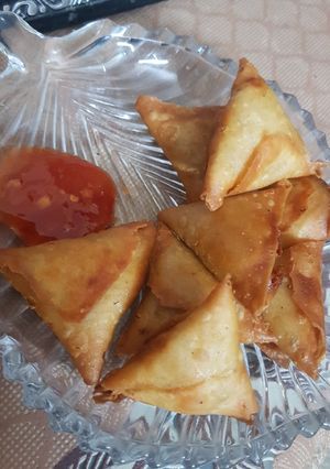 A picture of One bite Samosa.