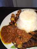 Rice and stew