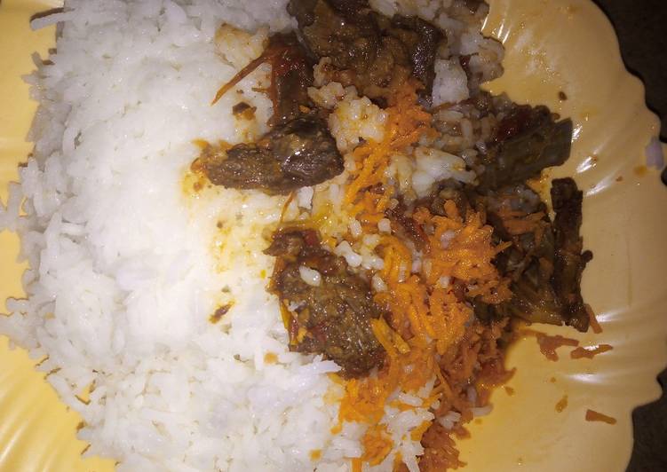 Rice and mbuzi stew #weeklyjikonichallenge