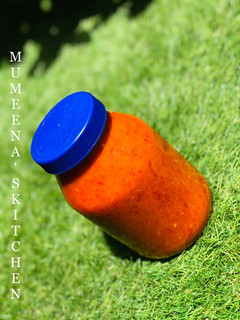 A picture of How to store ur blended pepper mix.