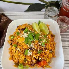 A picture of Mexican Rice.