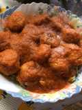 Albóndigas de pollo en salsa de tomate
