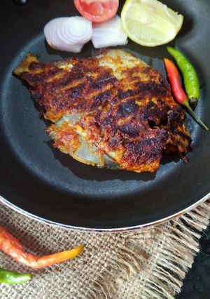 A picture of Tandoori pomfret.