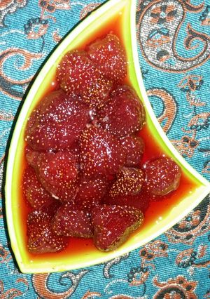عکسی از دستور مربای توت فرنگی