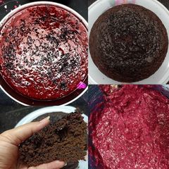 A picture of Beetroot Choco Wine Cake.