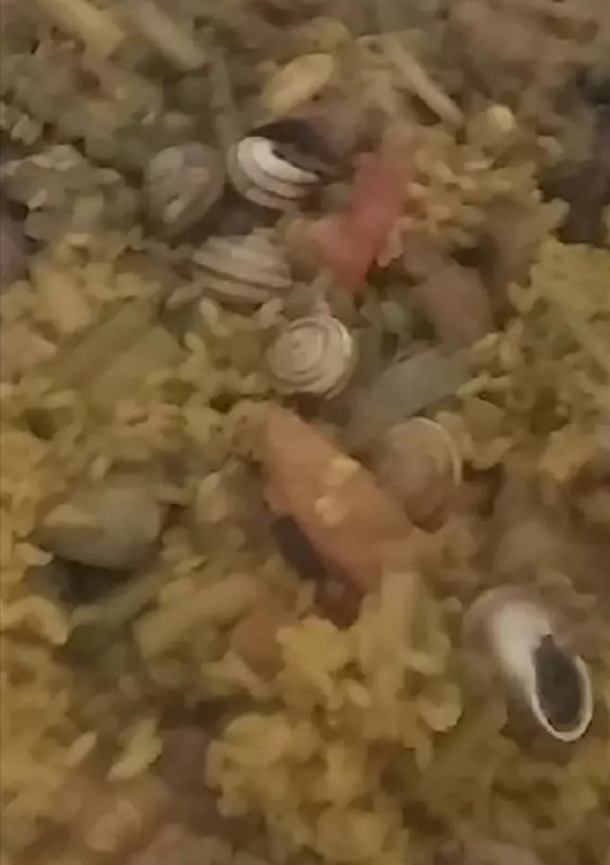 Una foto de Arroz con conejo y caracoles