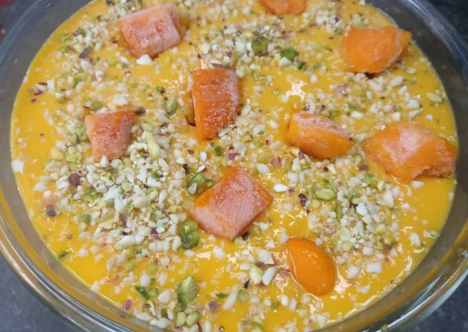 Steps to Prepare Mario Batali Mango delight