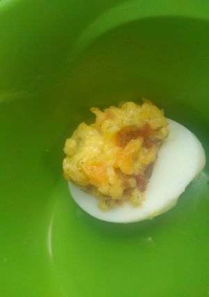 A picture of Aryca's Awesome Deviled Eggs.