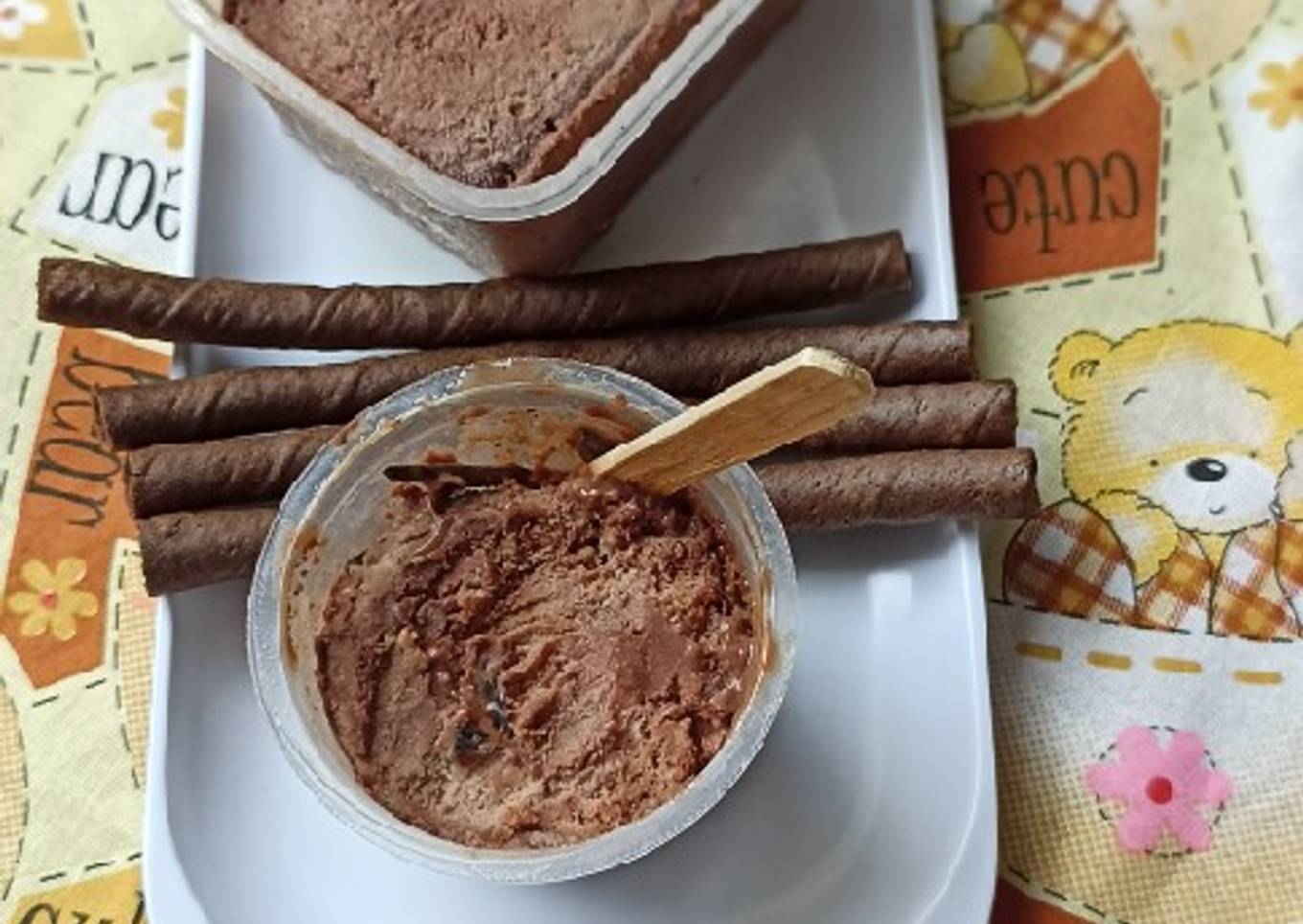 Resep Ice cream coklat, Enak
