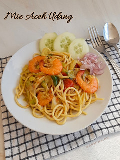 Foto resep Mie Aceh Udang (spaghetti)